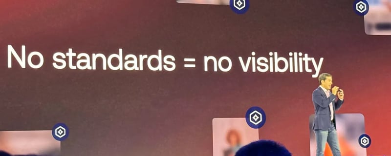 No standards = no visibility