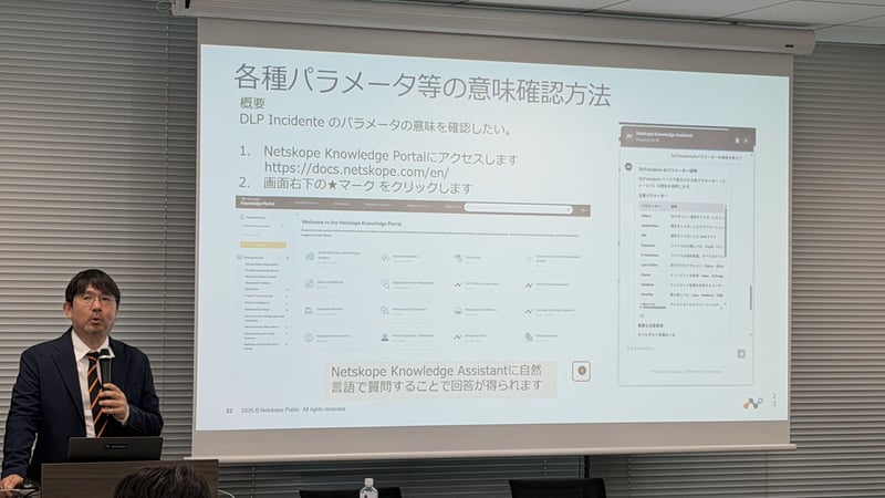 Netskopeの画面説明