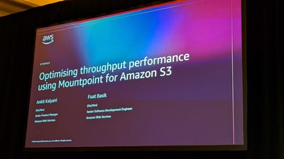 【re:Invent 2025】Mountpoint for Amazon S3でスループットを最大化するベストプラクティス (STG343)に参加してきました