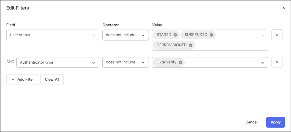 MFA Enrollment by User画面で進捗を可視化します5