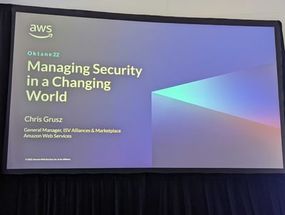 【Oktane22】Managing Security in a Change World現地レポート