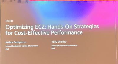 【re:Invent 2025】EC2最適化に関するテクニックを学ぶワークショップに参加しました