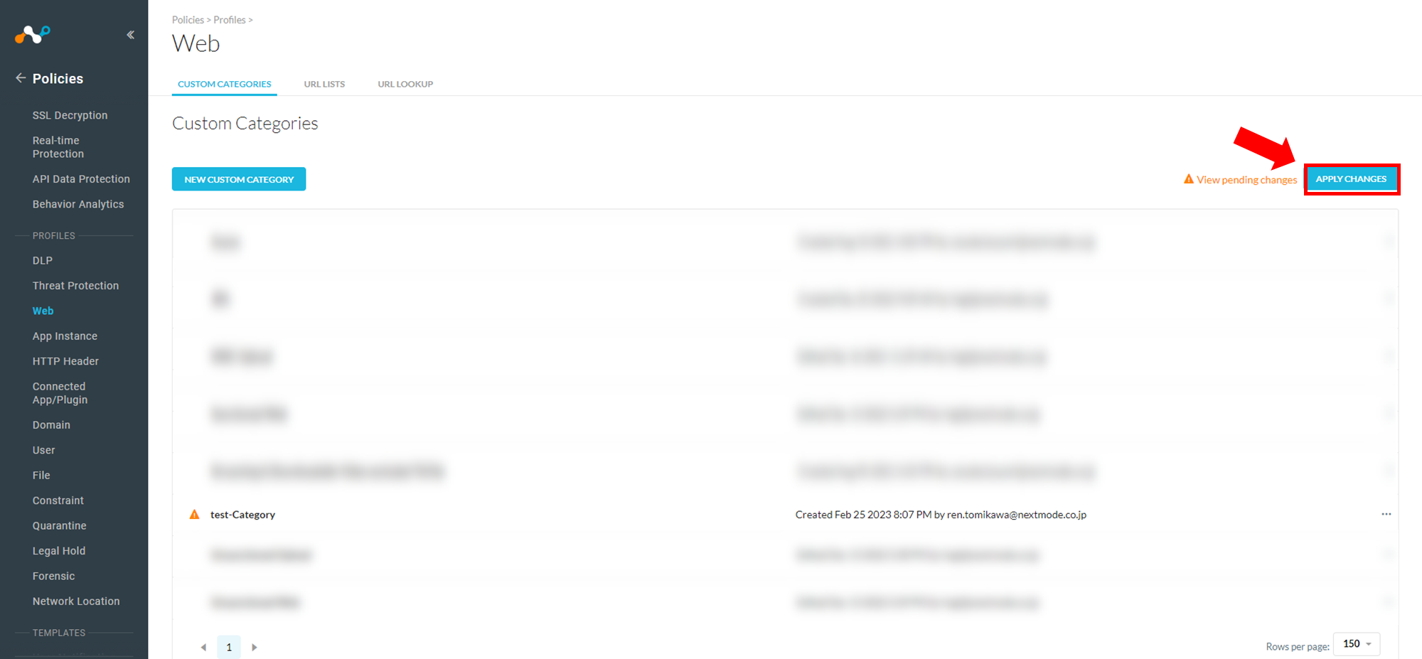 NEW CUSTOM CATEGORIES APPLY