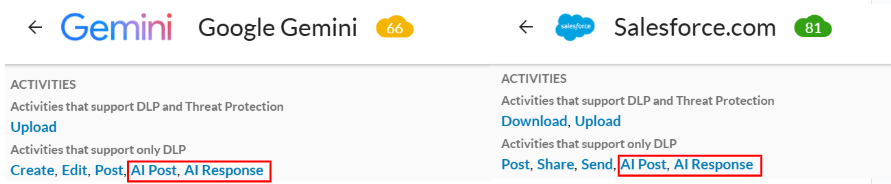 App CatalogのGeminiとSalesforce