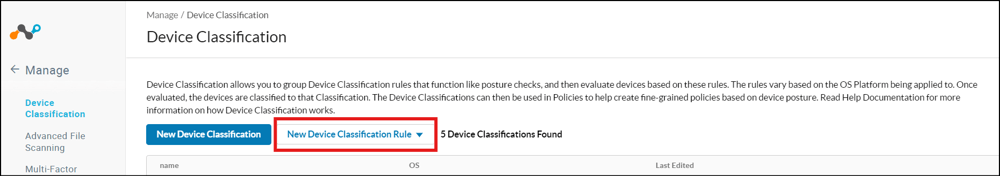 New Device Classification Rule
